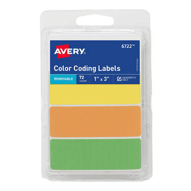 Avery Color-Coding Removable Labels, 1